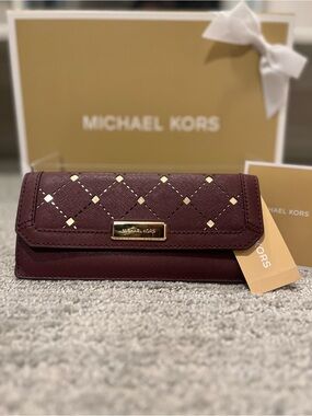 Michael Kors Wallet Maroon NEW WITH TAGS